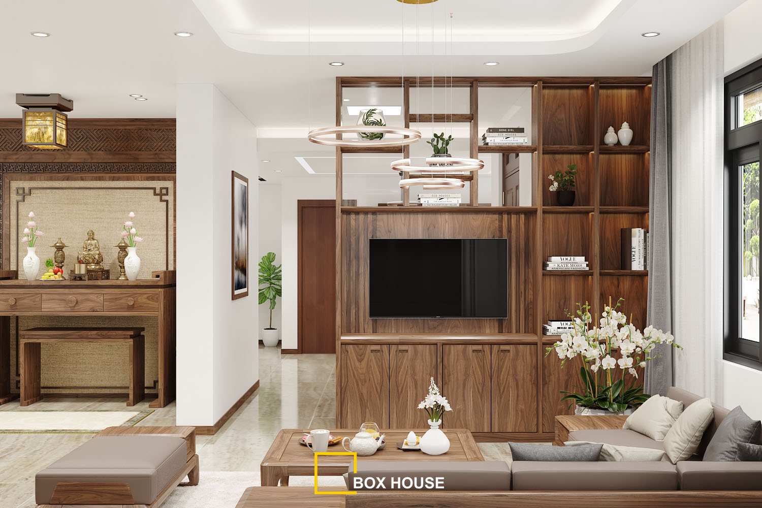 Thiết kế nội thất biệt thự phong cách hiện đại
