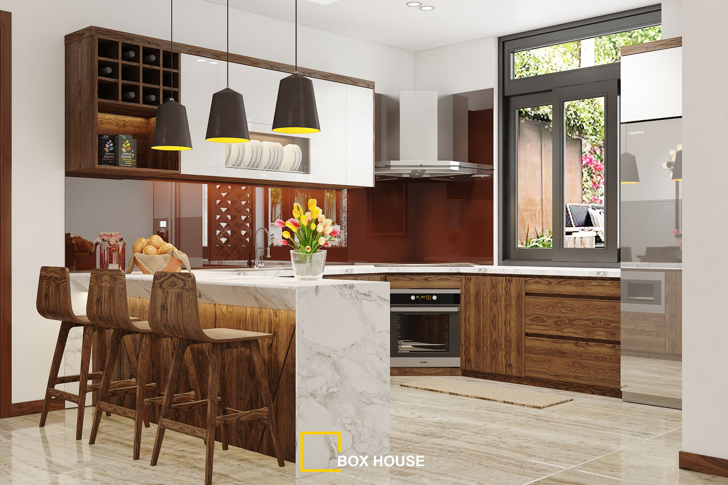 Thiết kế nhà bếp để trở nên tiện nghi hơn