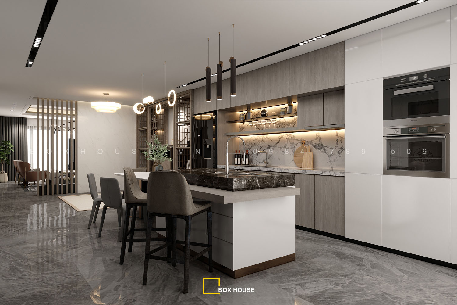 Thiết kế nội thất nhà phố đẹp
