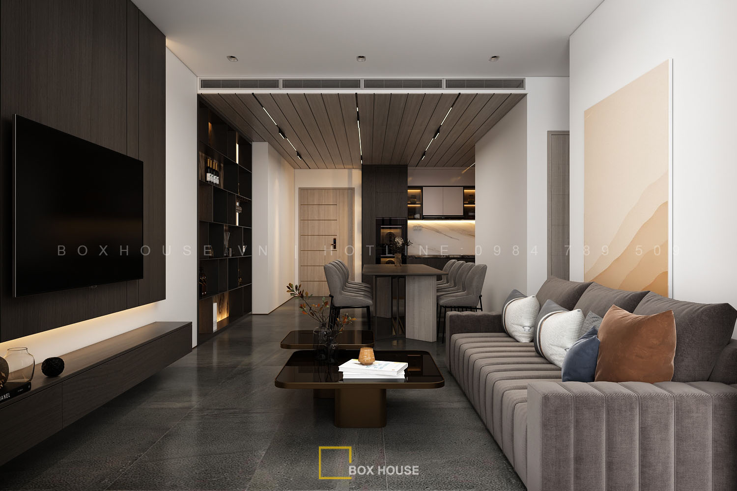 Thiết kế nội thất chung cư Matrix one mễ trì