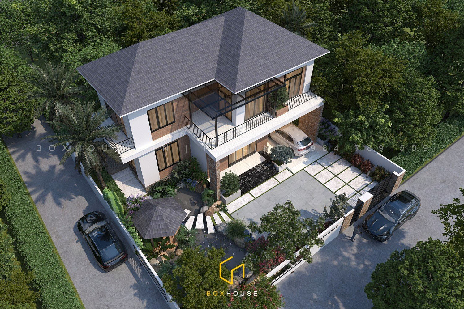 Biệt thự vườn 2 tầng tại Thanh Hóa là công trình quy mô lớn
